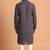 Men multicolor cotton blend digital print kurta set