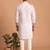 Men multivolor cotton blend digital print kurta set
