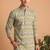 Men multicolor cotton blend digital print kurta set