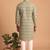 Men multicolor cotton blend digital print kurta set