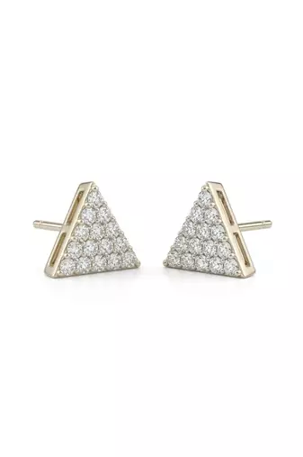 925 silver earrings trinity spark stud earrings for women