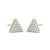 925 silver earrings trinity spark stud earrings for women