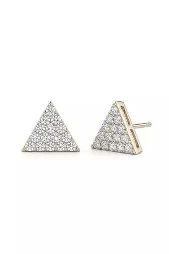 925 silver earrings trinity spark stud earrings for women