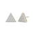 925 silver earrings trinity spark stud earrings for women