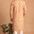 Men multicolor cotton blend digital print kurta set
