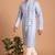 Men multicolor cotton blend digital print kurta set