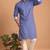 Men multicolor cotton blend digital print kurta set