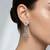 925 silver earrings halo cascade drop earrings for women