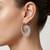 925 silver spiral filigree hoop earrings for women