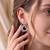 925 silver spiral filigree hoop earrings for women