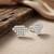 925 silver earrings diamond shape lattice stud earrings for women