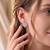 925 silver earrings diamond shape lattice stud earrings for women