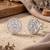 925 silver earrings floral cz stud earrings for women