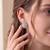925 silver earrings sparkle flower studs for women