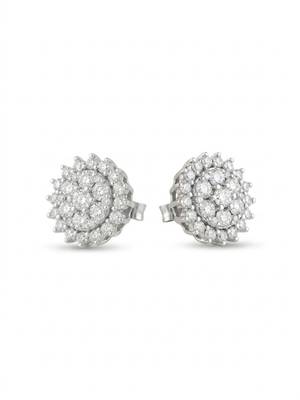 925 silver earrings sparkle flower studs for women 3