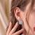 925 silver flower stud earrings for women