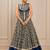 Navy Blue Navratri Chanderi Lehenga with Real Mirror Work