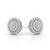 925 silver sunburst sparkle stud earrings for women