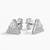 925 silver triangle sparkle stud earrings for women