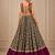 Wine Navratri Chanderi Lehenga with Real Mirror Work