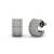 925 silver sparkle pavé hoop earrings for women