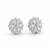 925 silver floral marquise stud earrings for women