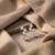 925 silver sparkle curve stud earrings for women