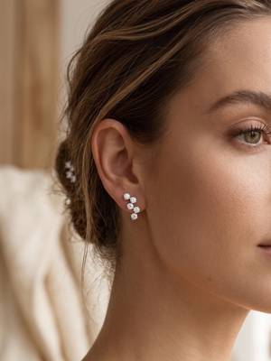 925 silver sparkle curve stud earrings for women 2