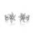 925 silver earrings bloom flower stud earrings for women
