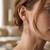 925 silver rose gold bubble drop earrings for women