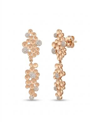 925 silver rose gold bubble drop earrings for women 3