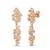 925 silver rose gold bubble drop earrings for women