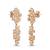 925 silver rose gold bubble drop earrings for women