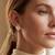 925 silver rose gold bloom flower stud earrings for women