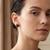 925 silver ruby square stud earrings for women