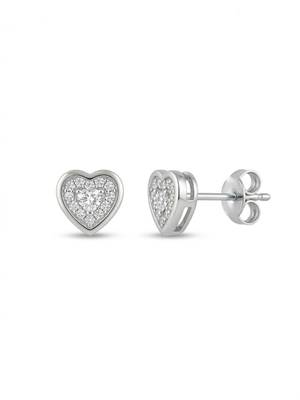 925 silver heart stud earrings for women 3