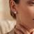 925 silver heart stud earrings for women