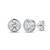 925 silver round stud earrings for women