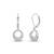 925 silver earrings round sparkle hoops earrings for women