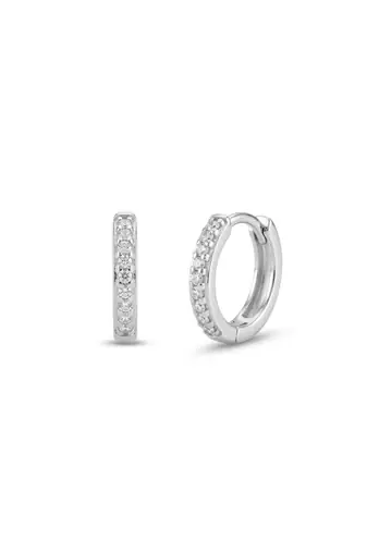 925 silver earrings round sparkle bali earrings for women