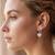 925 silver earrings heart hoops earrings for women
