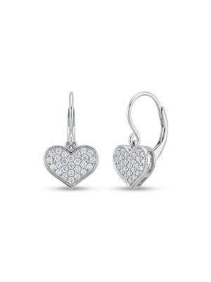 925 silver earrings heart hoops earrings for women 2