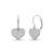 925 silver earrings heart hoops earrings for women