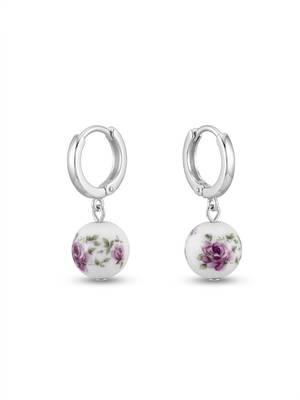 925 silver rose bloom drop earrings for women 3