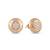 925 silver rose gold hexa spark stud earrings for women