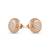 925 silver rose gold hexa spark stud earrings for women