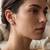 925 silver rose gold rose bloom stud earrings for women