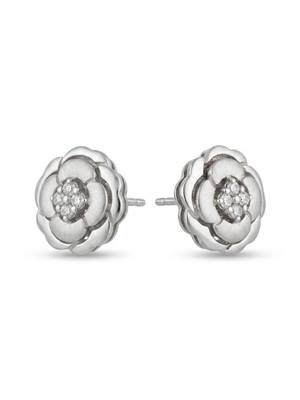 925 silver rose bloom stud earrings for women 3