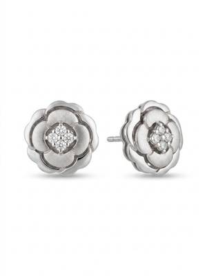 925 silver rose bloom stud earrings for women 4