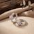 925 silver sparkle ball hoop earrings for women